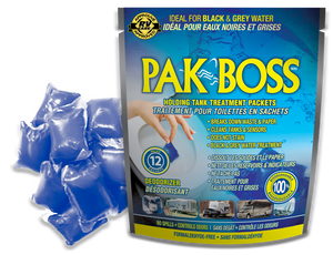 PAK BOSS - Traitement & Désodorisant pour Toilettes en Sachet - 12/paquet