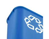 RU2956-BL - Poubelle recyclage de bureau bleu - 26,6L