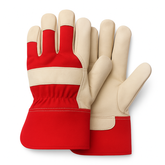 M1501-BO - Gant en cuir de vache doublé en mouton synthétique