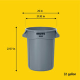 Contenant Brute bleu - 32 gallons
