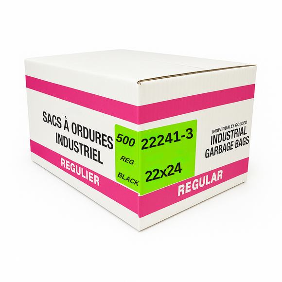 Sacs à Déchets régulier noir - 22x24