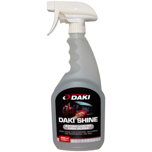 DAKI SHINE - Protecteur à Pneus, Plastiques et Vinyles - 800ml, 4L