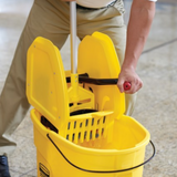 Combo Essoreuse jaune à Pression Descendante - 33L