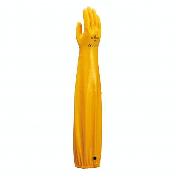 SHOWA 772 - Gant de nitrile sur doublure interlock jaune - 26''