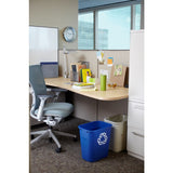 Poubelle recyclage de bureau bleu - 28 pintes
