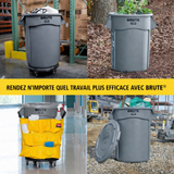 Contenant Brute gris - 20 gallons