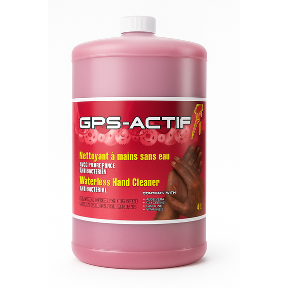 GPS-ACTIF - Savon à Main Antibactérien avec pierre ponce aux cerise - 4L