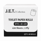 JET-420 - Papier Hygiénique JET 2 plis - 48 rouleaux, 420 feuilles