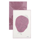 Solem Linge à vaisselle en microfibre deluxe - Les Pivoines Roses ( Lot de 2 )