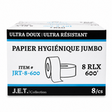 Papier Hygiénique Junior JET 2 plis - 8 rouleaux, 600'