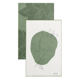 Solem Linge à vaisselle en microfibre deluxe - Gardenia Vert ( Lot de 2 )