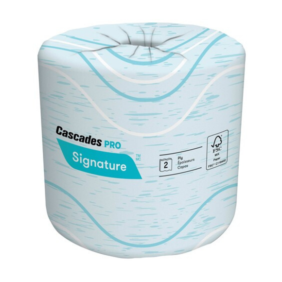 B625 - Papier Hygiénique Cascades 2 plis - 48 rouleaux, 400 feuilles