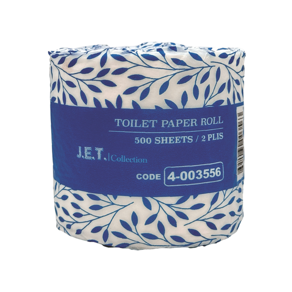 JET-500 - Papier Hygiénique JET 2 plis - 48 rouleaux, 500 feuilles