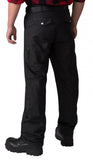 M338 - Pantalon en Nylon Doublé et Polyester Piqué Noir