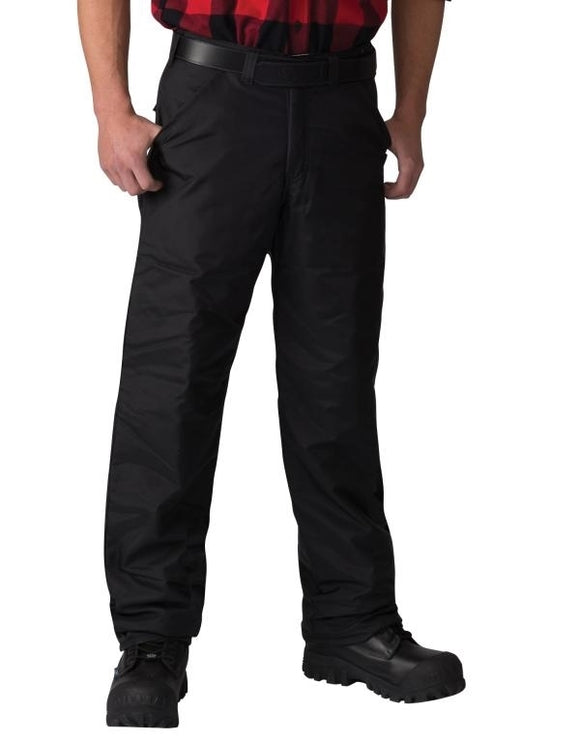 M338 - Pantalon en Nylon Doublé et Polyester Piqué Noir