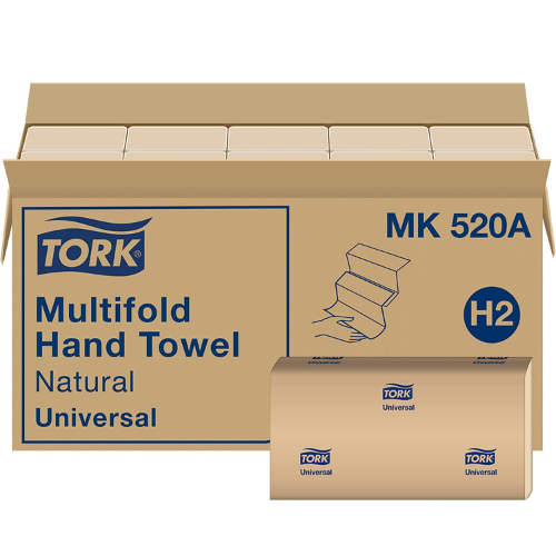 MK520A - Papier à Main brun pli multiple - 16 x 250