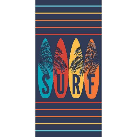 Serviette de plage en velours imprimé * SURF*