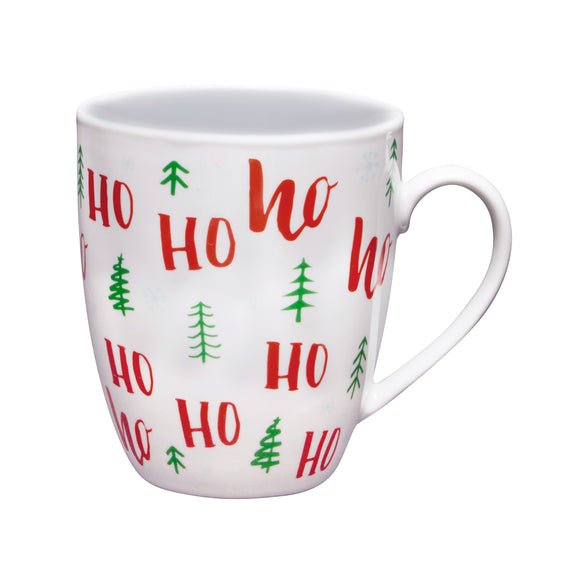 Tasse en porcelaine festive des fêtes 360 ML / 12 oz