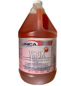 Unica VIRUX nettoyant désinfectant antibactérien  4 litres